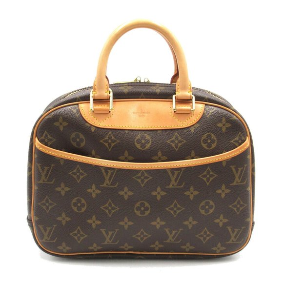 LOUIS VUITTON Trouville Boston Hand Bag Monogram Canvas Used LV women GHW
